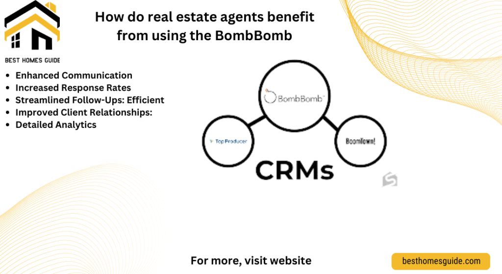 How do real estate agents benefit from using the BombBomb