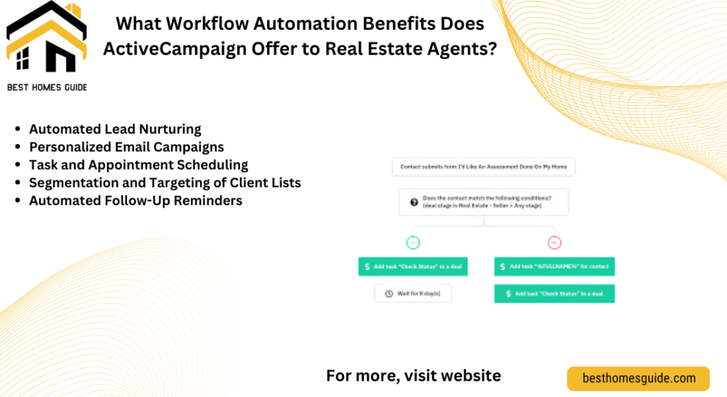 What Workflow Automation Benefits Does ActiveCampaign Offer to Real Estate Agents?