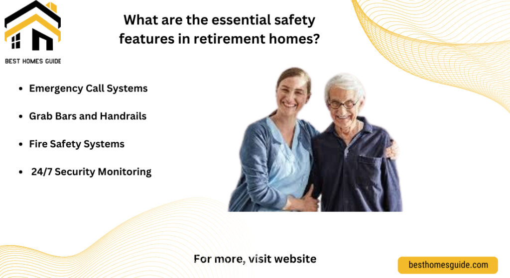 What are the essential safety in retirement home features?